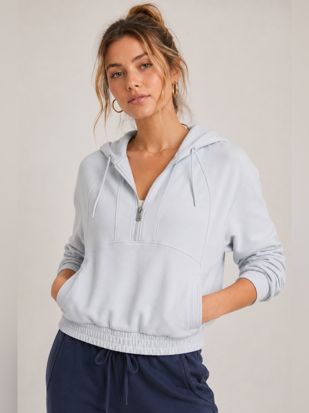 NWT Athleta Light Blue Hoodie
